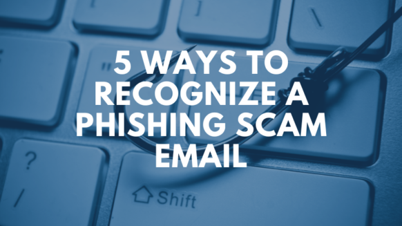 recognize a phishing scam